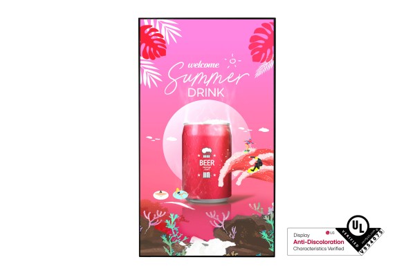 Monitor LG 75XS4P window facing