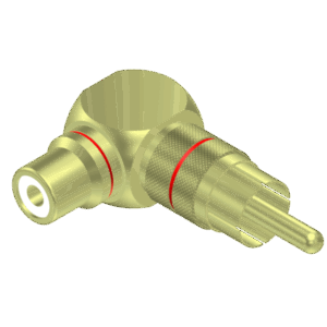 adapter-procab-vc215-katowe-rca-m-do-rca-f Adapter PROCAB VC215, kątowe RCA (M) do RCA (F)