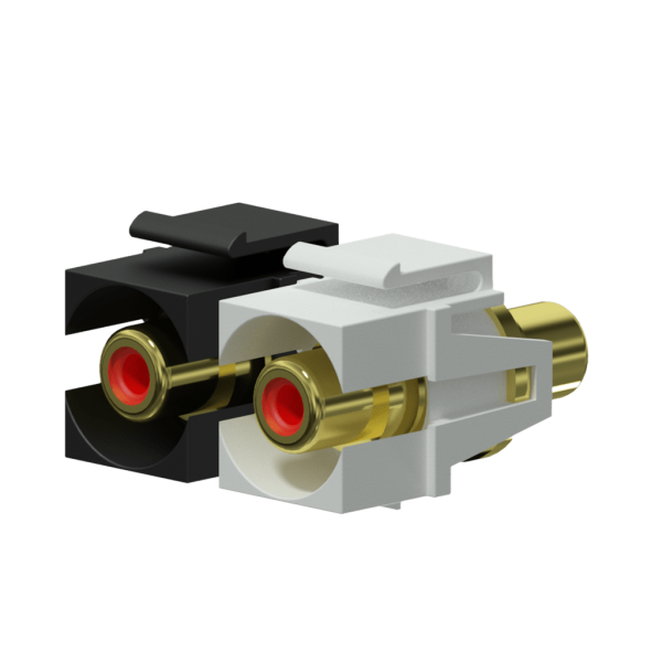 Adapter PROCAB VCK107P/B, RCA (F) do RCA (F) czarny