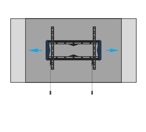 bt5441-b-10-660 Uchwyt ścienny do płaskiego ekranu B-Tech ELEMENTS BT5441/B (VESA 400)