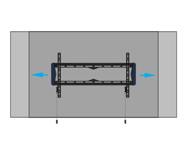 Uchwyt ścienny do płaskiego ekranu B-Tech ELEMENTS BT5442/B (VESA 600)