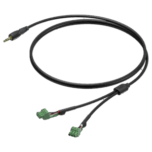 Kabel PROCAB CLA833/1.5 mini jack do 2x euroblock (3p)