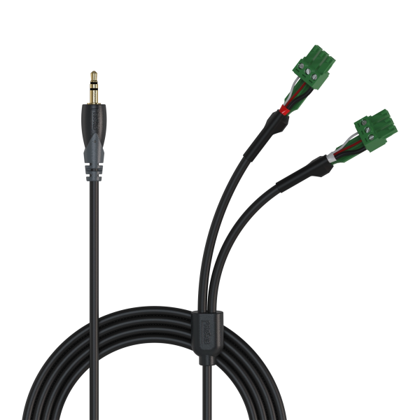 cla833-rolled Kabel PROCAB CLA833/1.5 mini jack do 2x euroblock (3p)