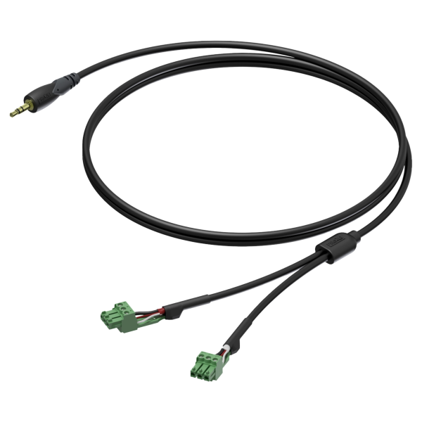 cla833 Kabel PROCAB CLA833/1.5 mini jack do 2x euroblock (3p)