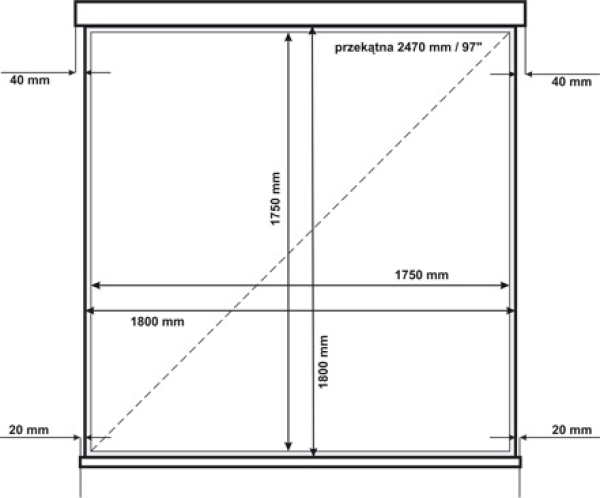 Ekran przenośny Avtek Tripod PRO 180