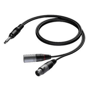 Kabel PROCAB CAB709/3, 6.3 mm jack (M) stereo do XLR (M) i XLR (F)