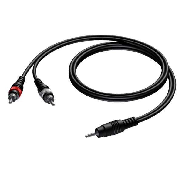 Kabel PROCAB CAB711/10, 3.5 mm jack (M) stereo do 2x RCA (10m)