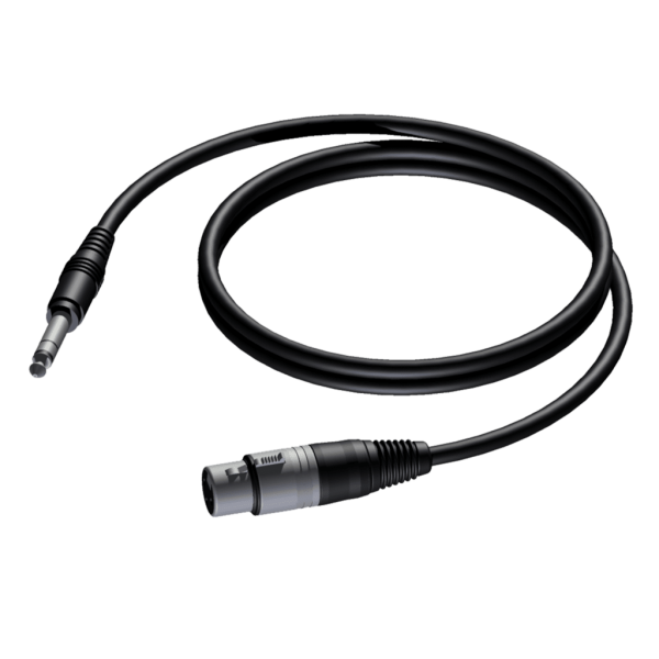 kabel-procab-cab723-1-5-6-3-mm-jack-m-stereo-do-xlr-f-3m Kabel PROCAB CAB723/1.5, 6.3 mm jack (M) stereo do XLR (F) (1,5m)
