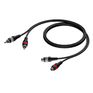Kabel PROCAB CAB850/5, 2x RCA (F) do 2x RCA (M) (5m)