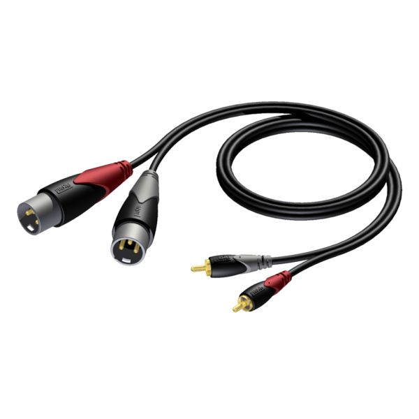 kabel-procab-cla701-3-2x-xlr-m-do-2x-rca-m-3m Kabel PROCAB CLA701/3, 2x XLR (M) do 2x RCA (M) (3m)