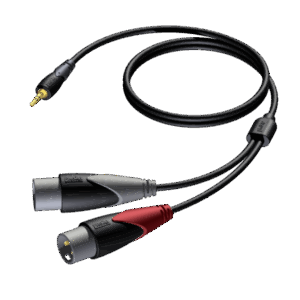 kabel-procab-cla712-1-5-3-5-mm-jack-m-stereo-do-2-x-xlr-m-1-5m Kabel PROCAB CLA712/1.5, 3,5 mm jack (M) stereo do 2 x XLR (M) (1,5m)