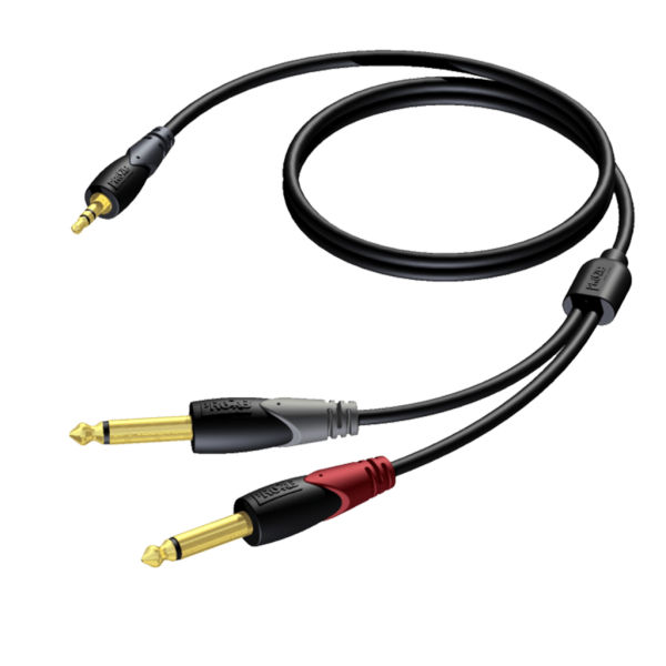 kabel-procab-cla713-1-5-3-5-mm-jack-m-stereo-do-2-x-6-3-mm-jack-m-mono-1-5m Kabel PROCAB CLA713/1.5, 3,5 mm jack (M) stereo do 2 x 6,3 mm jack (M) mono (1,5m)