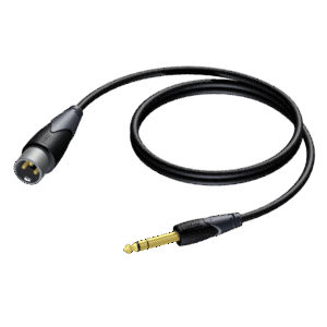 Kabel PROCAB CLA724/10, XLR (M) do 6,3 mm jack (M) stereo (10m)