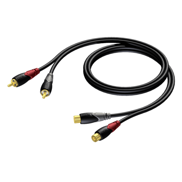 kabel-procab-cla850-1-5-2-x-rca-f-do-2-x-rca-m-1-5m Kabel PROCAB CLA850/1.5, 2 x RCA (F) do 2 x RCA (M) (1,5m)