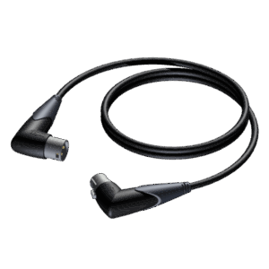 Kabel PROCAB CLA904/5, XLR (M) kątowy do XLR (F) kątowy (5m)