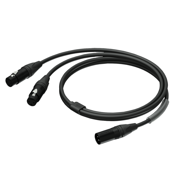 kabel-procab-pra736-1-5-xlr-m-do-2x-xlr-f-1-5m Kabel PROCAB PRA736/1.5, XLR (M) do 2x XLR (F) (1,5m)