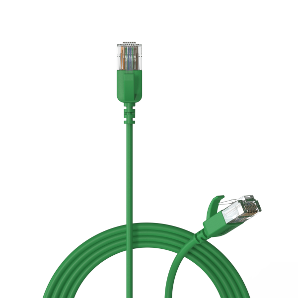 Kabel sieciowy CAT6A PROCAB CSD560G/0.3, zielony (0,3m)