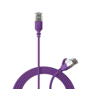 Kabel sieciowy CAT6A PROCAB CSD560V/1, fioletowy (1m)