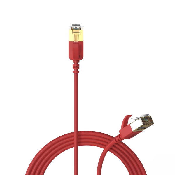 Kabel sieciowy CAT7 PROCAB CSD570R/0.5, czerwony (0,5m)