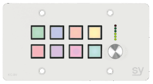 klawiatura-sterujaca-sy-kc8v-w-eu-8-klawiszy-pokretlo-biala-eu Klawiatura sterująca SY KC8V-W-EU (8 klawiszy + pokrętło) Biała EU