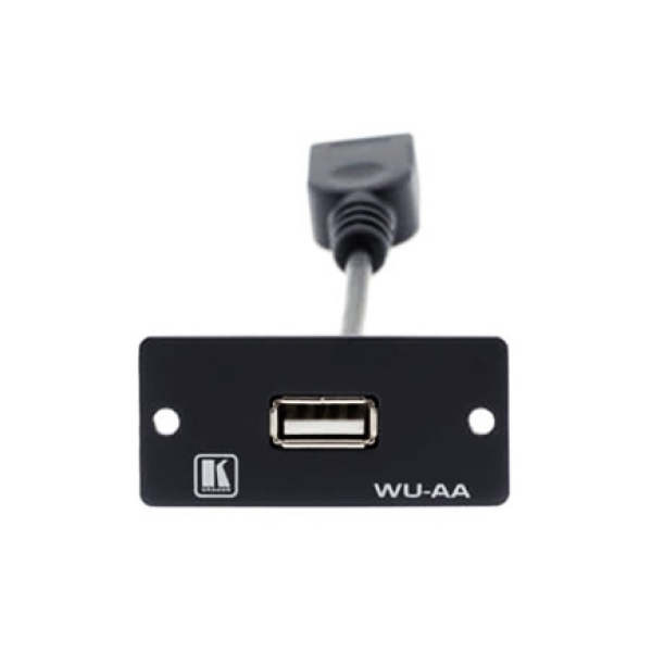 kramer-wu-aa-b-wall-plate-insert-usb-a-a-black Panel ścienny Kramer WU-AA(B), USB