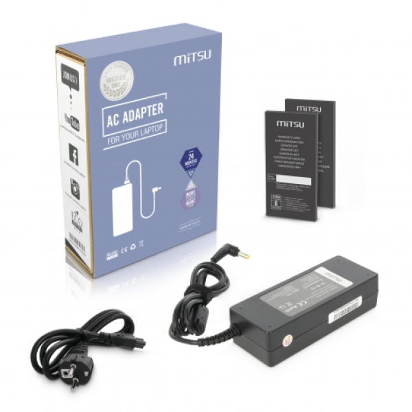 ładowarka / zasilacz mitsu 19v 4.74a (5.5x2.5) - asus, toshiba, msi, packard bell, itd