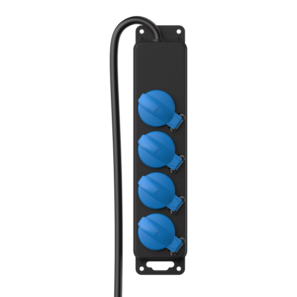 Listwa zasilająca PROCAB PSI204/1.5-F, 4 wej. z IP44 (1,5m)