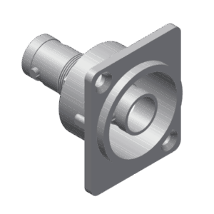 Metalowe złącze panelowe  PROCAB VCD70, Podwójne bnc (F)