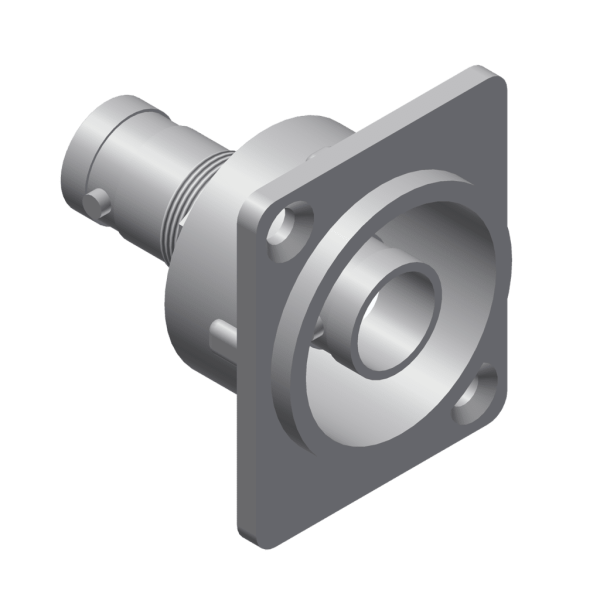 Metalowe złącze panelowe  PROCAB VCD70, Podwójne bnc (F)