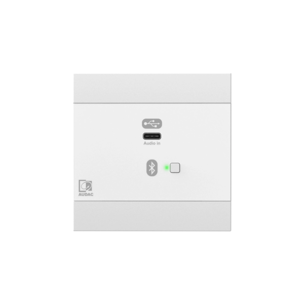 Panel ścienny AUDAC NWP400/W, USB C + BT biały