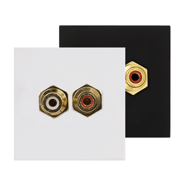 plytka-przylaczeniowa-audac-cp45rca-b-czarna Płytka przyłączeniowa AUDAC CP45RCA/B, czarna