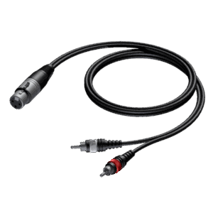 PROCAB CAB704/3 XLR żeński do 2 x RCA/Cinch męski 3 m