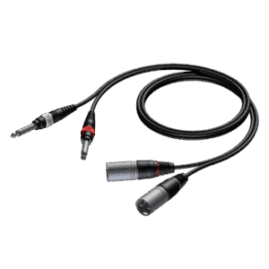 PROCAB CAB708/3 2 x XLR męskie - 2 x 6,3 mm Jack męskie mono 3 m