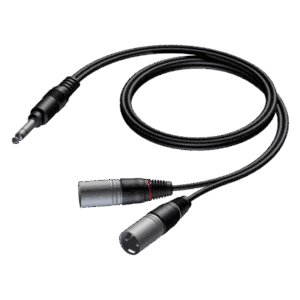 Procab CAB733/1.5 6.3 mm Jack male stereo - 2 x XLR male 1,5 meter