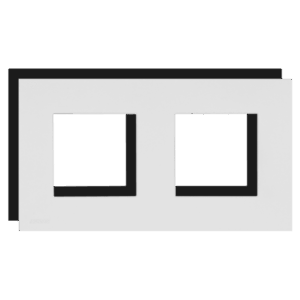 Ramka instalacyjna PROCAB CF45D/W, biała