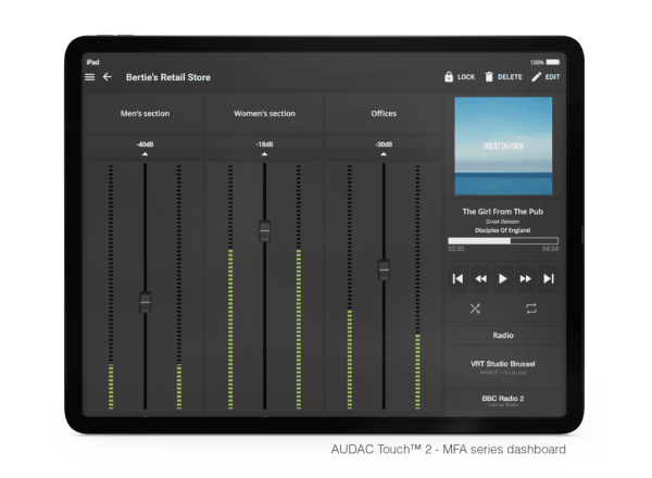Rozwiązanie audio all-in-one AUDAC MFA208