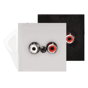 scienny-modul-audac-wli18-b-rca-czarny Ścienny moduł AUDAC WLI18/B, RCA czarny