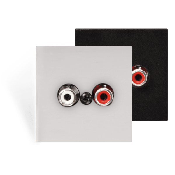 Ścienny moduł AUDAC WLI18/B, RCA czarny