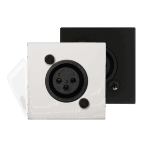 Ścienny moduł AUDAC WMI18/W, XLR mic biały