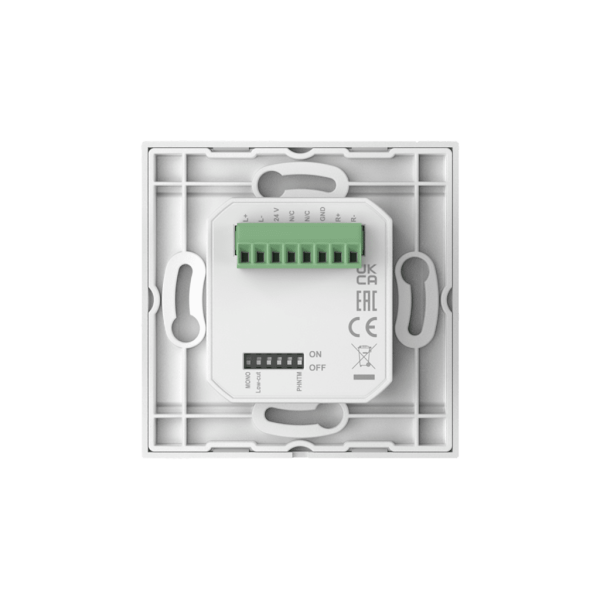 Ścienny moduł AUDAC WP205/W, XLR mic + 3,5 mm jack, biały