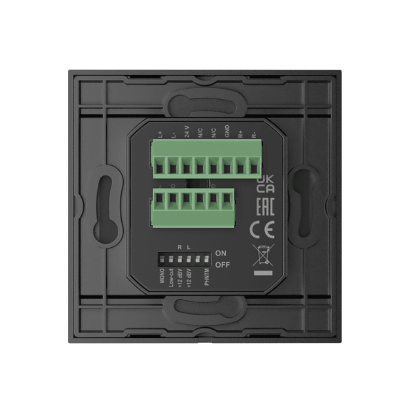 Ścienny moduł AUDAC WP210/B, XLR mic + 3,5 mm jack, czarny