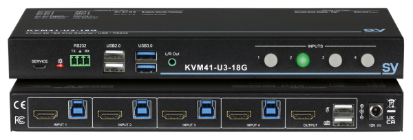 switch-kvm-sy-kvm41-u3-18g-4x1-hdmi-6x-usb-a Switch KVM SY KVM41-U3-18G 4x1 HDMI + 6x USB-A