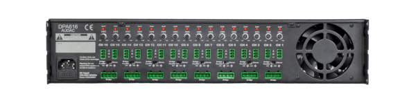 Szesnastokanałowy wzmacniacz mocy AUDAC DPA616