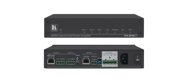 wzmacniacz-kramer-pa-240net-2-x-120-w-4-8-ohm Wzmacniacz Kramer PA-240Net 2 x 120 W @ 4/8 ohm